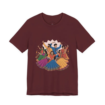 Navratri Festival T-Shirt, Dandiya Garba Tee, Outfit for Garba Nights, Festive Celebration Wear