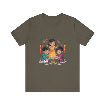 Diwali Festival T-Shirt, Festival of Lights Tee, Festive Wear Gift for Family & Friends