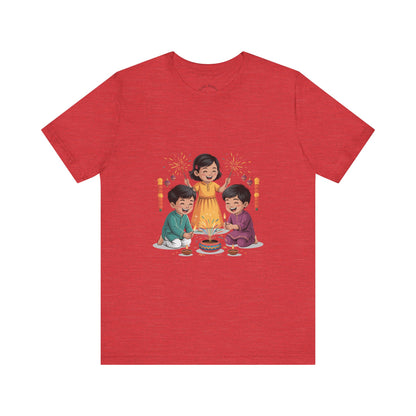 Diwali Festival T-Shirt, Festival of Lights Tee, Festive Wear Gift for Family & Friends