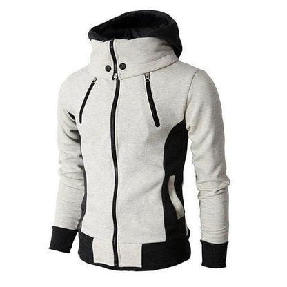 Men's Zip UP Jacket Sports Cardigan Casual Slim Sweatshirt