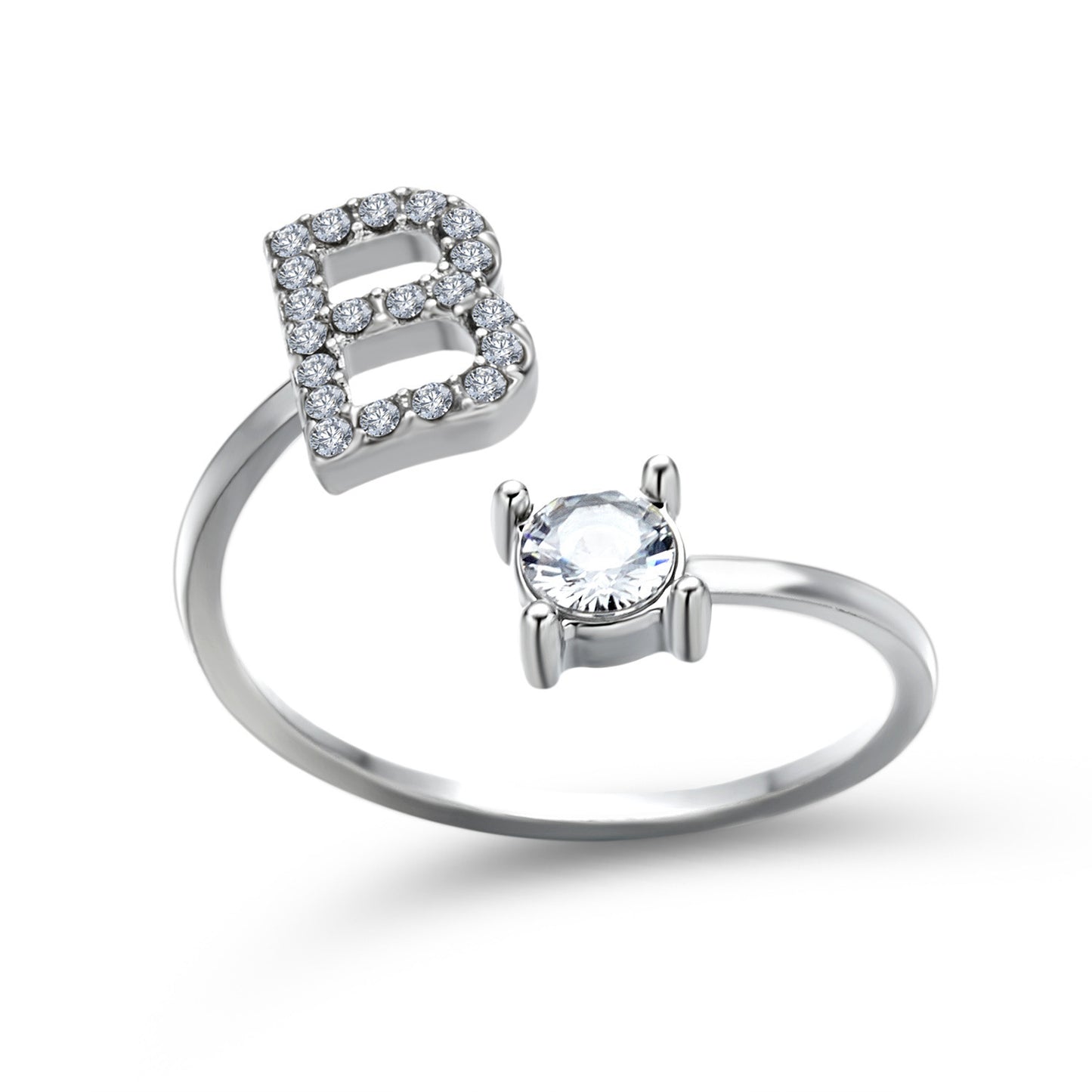 Name Initial Letter Ring Jewellery