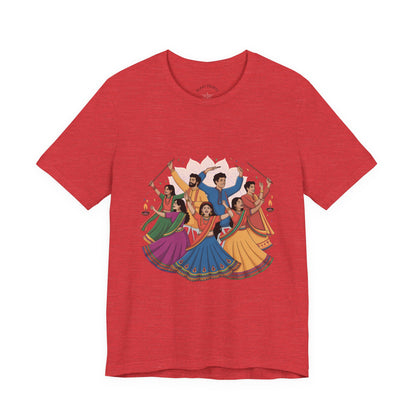 Navratri Festival T-Shirt, Dandiya Garba Tee, Outfit for Garba Nights, Festive Celebration Wear