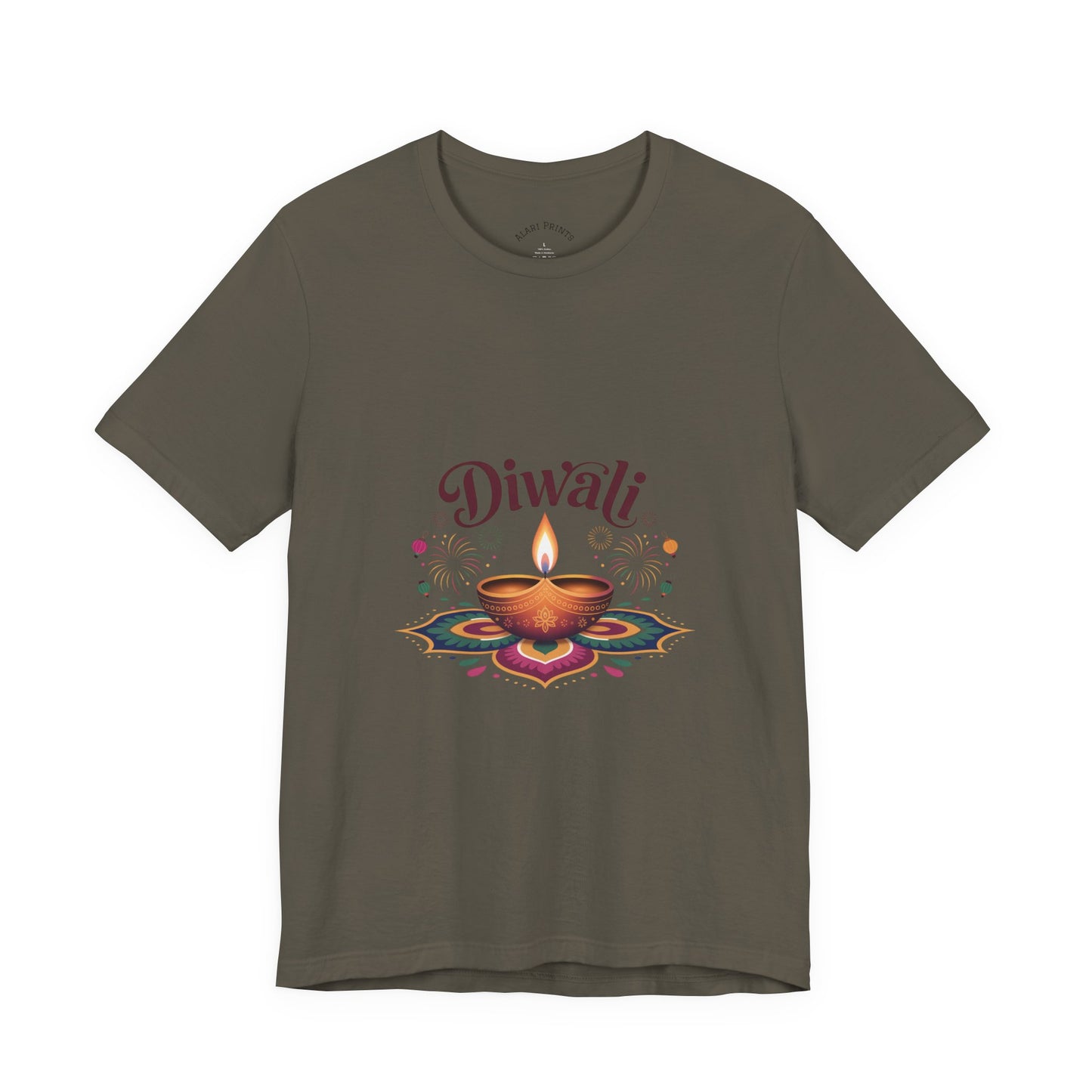 Diwali Festival T-Shirt, Festival of Lights Tee, Traditional Festive Wear, Diwali Party Tee