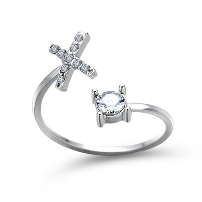 Name Initial Letter Ring Jewellery