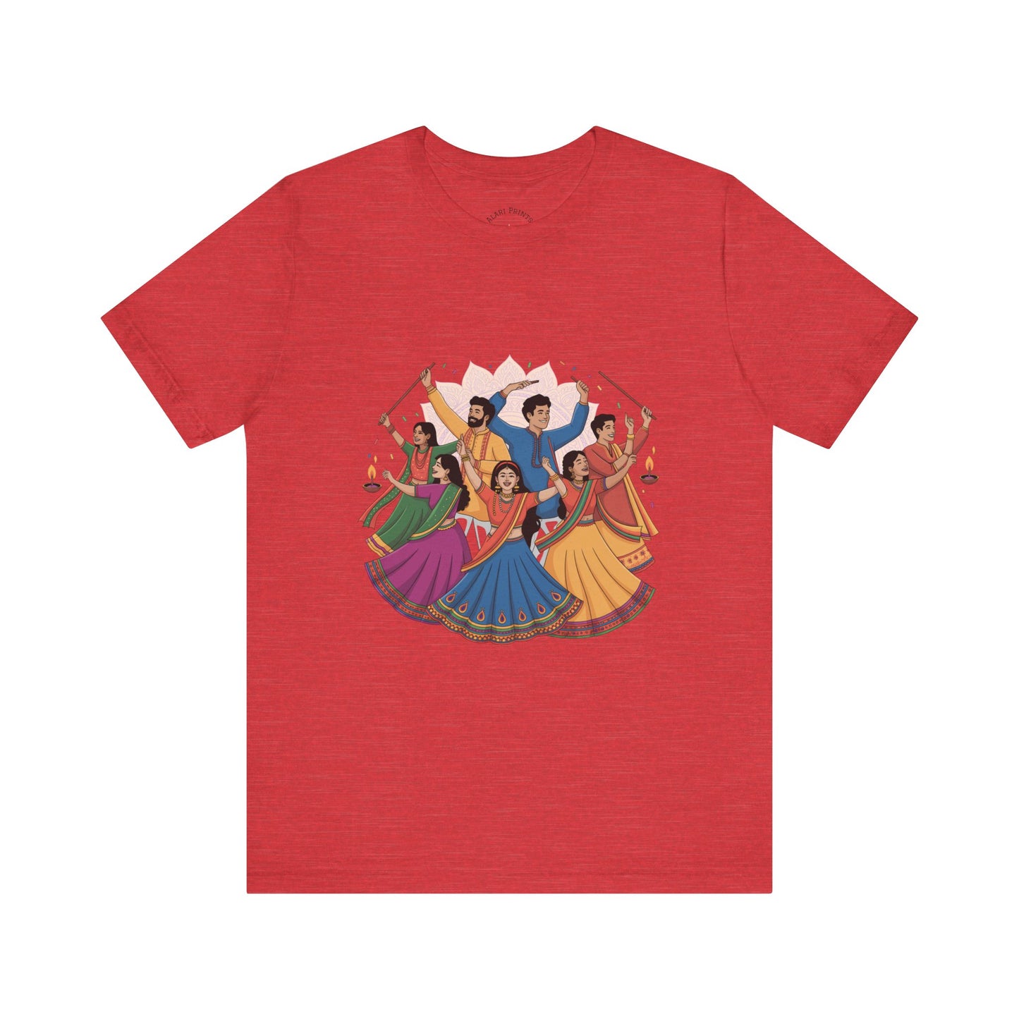 Navratri Festival T-Shirt, Dandiya Garba Tee, Outfit for Garba Nights, Festive Celebration Wear