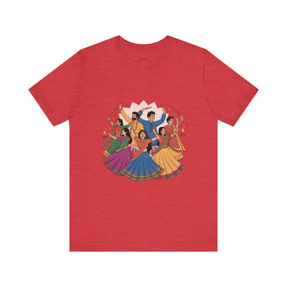 Navratri Festival T-Shirt, Dandiya Garba Tee, Outfit for Garba Nights, Festive Celebration Wear