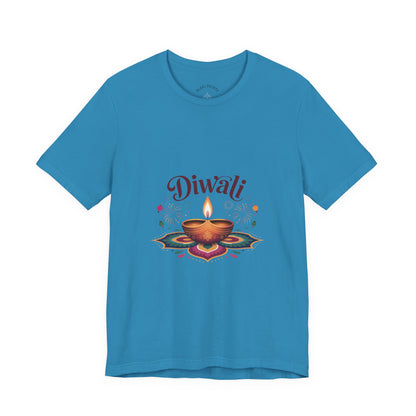 Diwali Festival T-Shirt, Festival of Lights Tee, Traditional Festive Wear, Diwali Party Tee