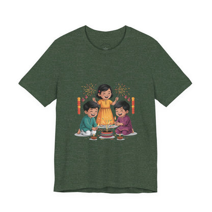 Diwali Festival T-Shirt, Festival of Lights Tee, Festive Wear Gift for Family & Friends