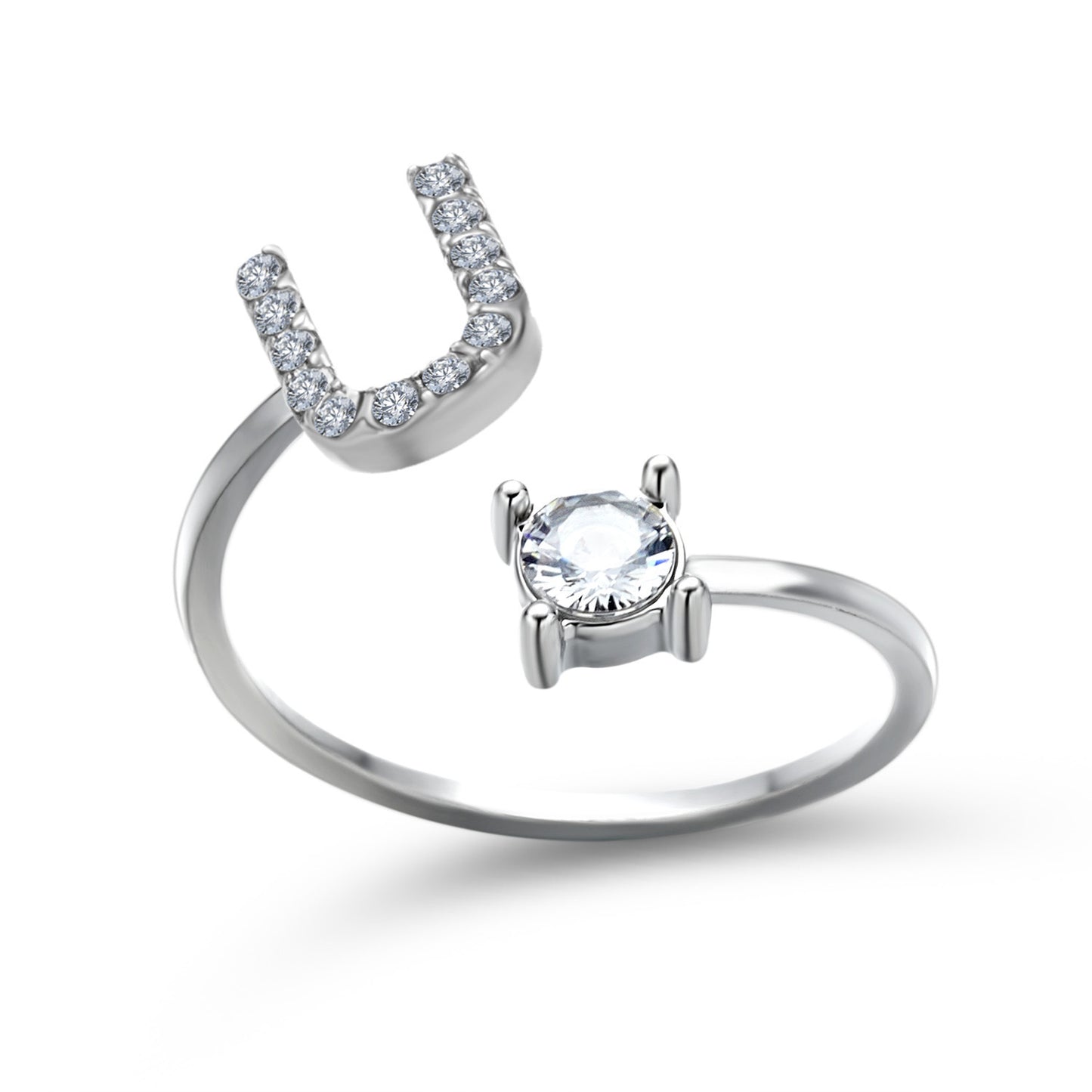 Name Initial Letter Ring Jewellery
