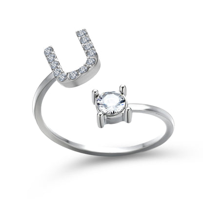 Name Initial Letter Ring Jewellery