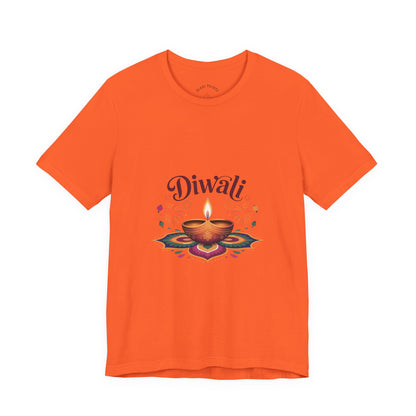 Diwali Festival T-Shirt, Festival of Lights Tee, Traditional Festive Wear, Diwali Party Tee