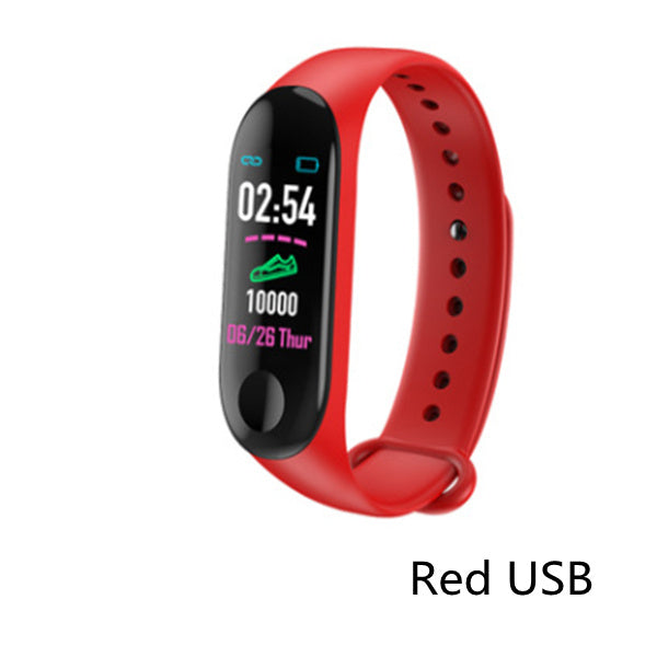 Smart Fitness Bracelet Heart Rate, Blood Pressure, Step Count & Exercise Tracker