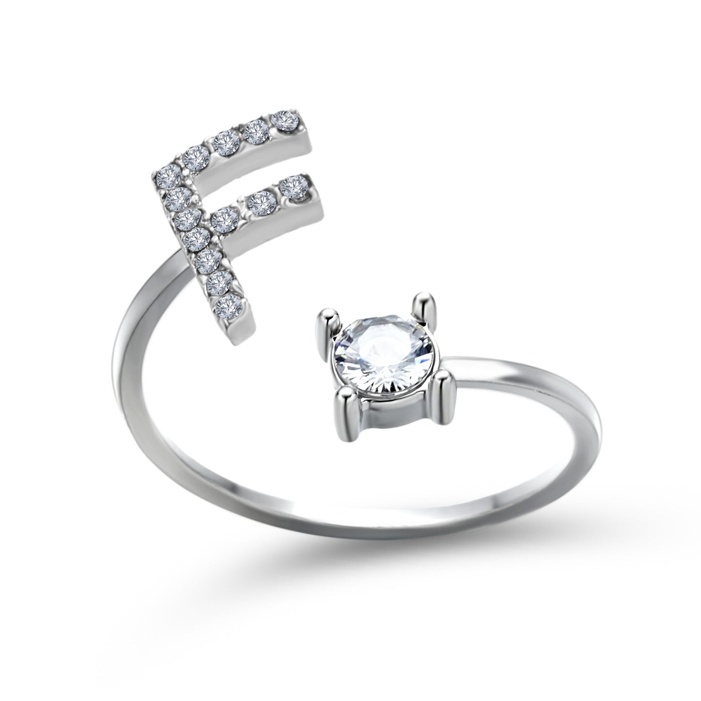 Name Initial Letter Ring Jewellery