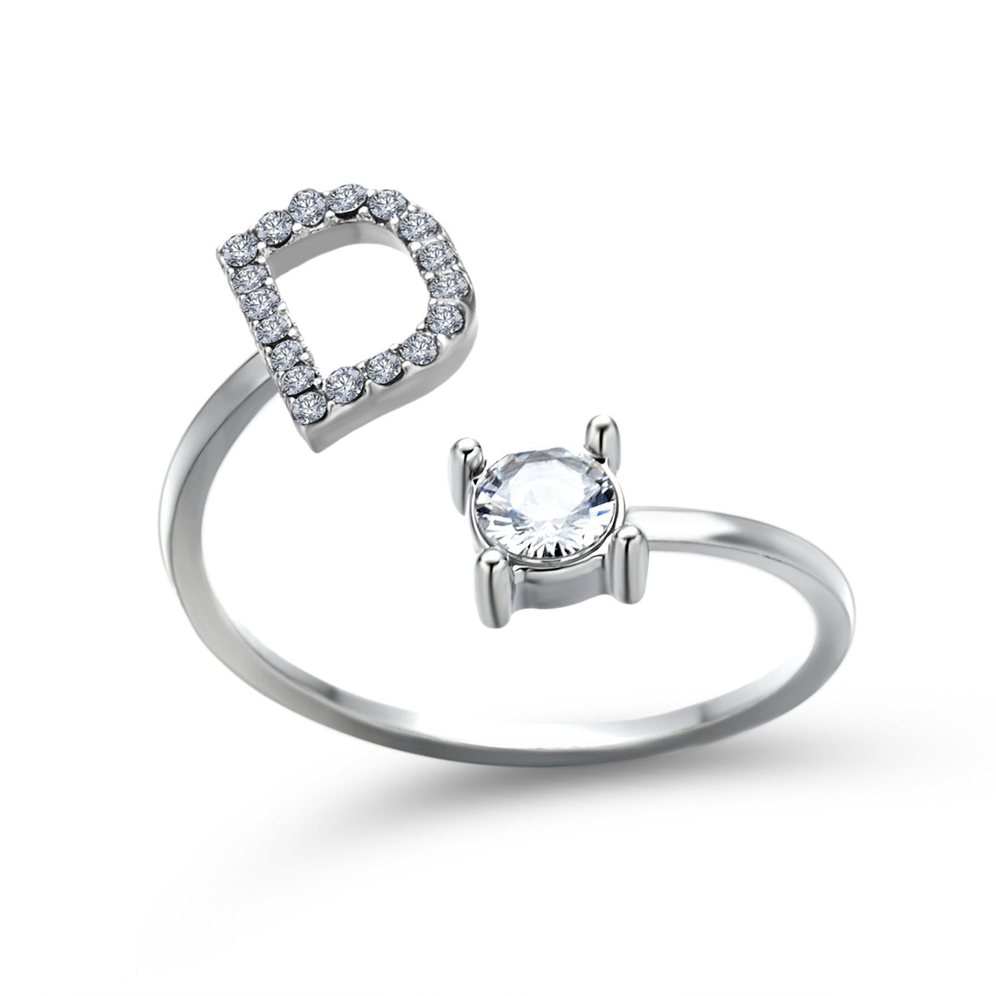 Name Initial Letter Ring Jewellery