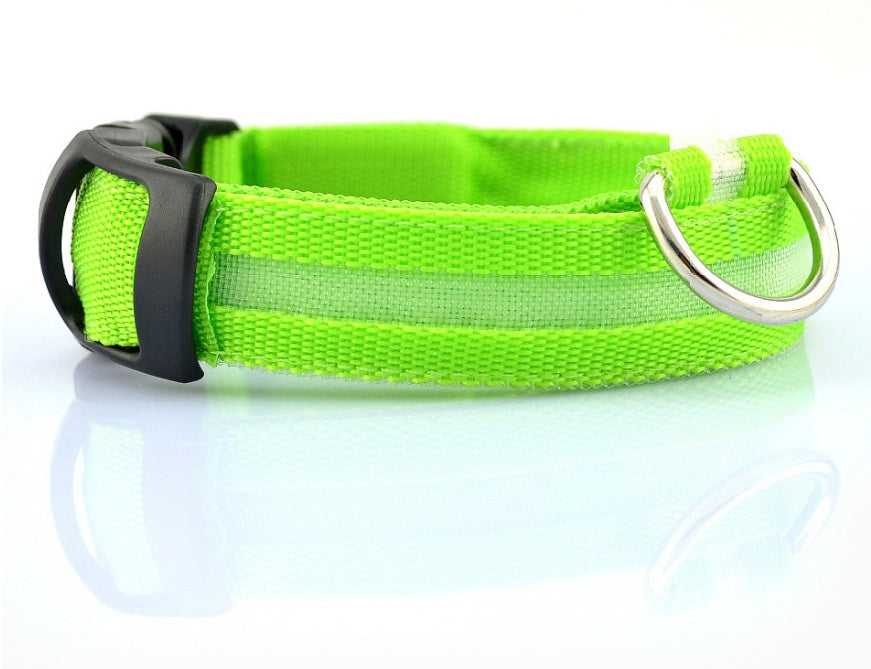 Night Safety Flashing Glow in Dark Rechargeable LED Luminous Pet Collar