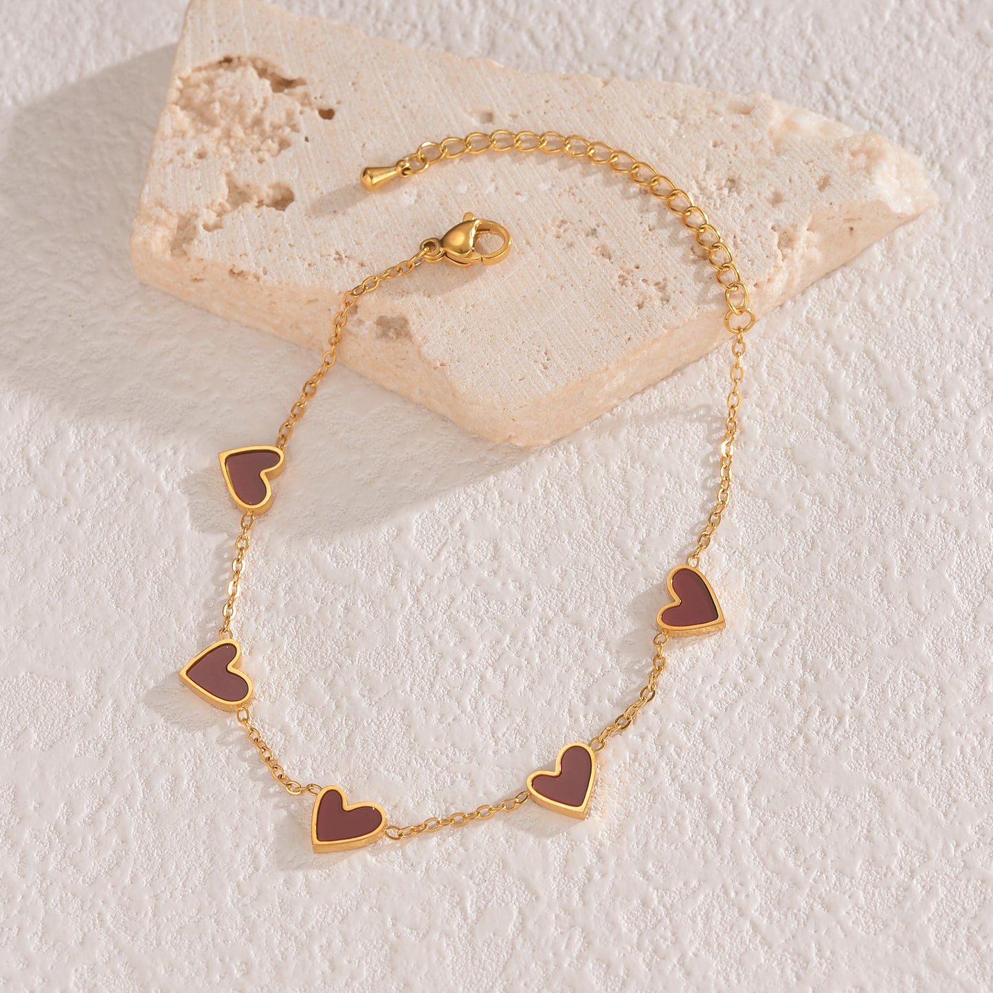 Stainless Steel Love Dripping Heart Bracelet