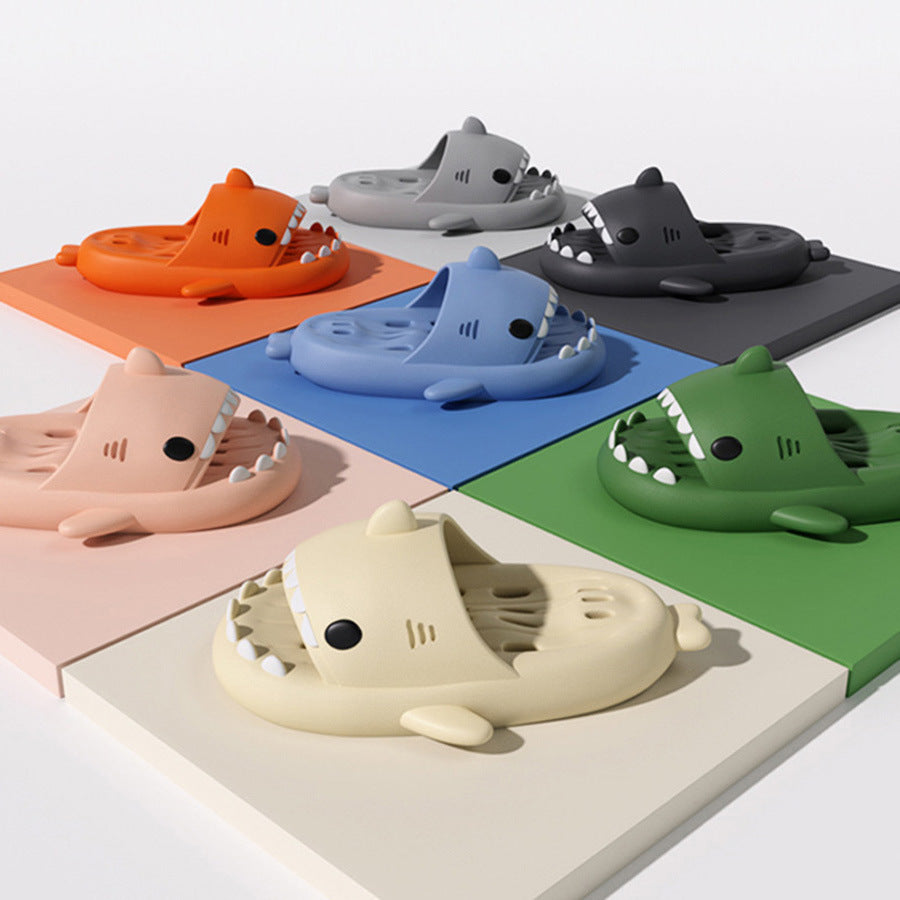 Shark Pool, Shower & Beach Sandal Slippers With Drain Holes