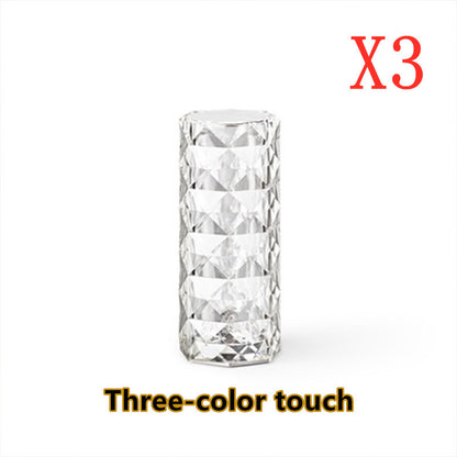 Nordic Crystal USB Table Lamps Atmosphere Diamond Night Light