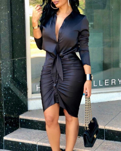 Women's Elegant Long Sleeve Dress