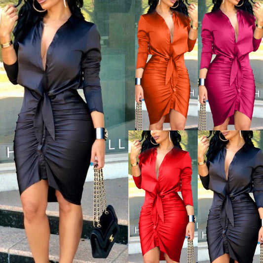 Women's Elegant Long Sleeve Dress