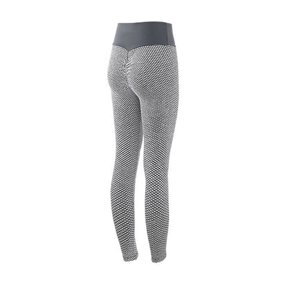 Women's Seamless High Waist Breathable Plaid Leggings Yoga Pants