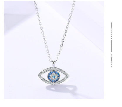Sterling Silver Eye Necklace Pendant