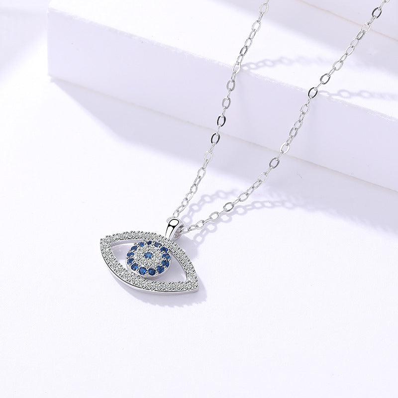 Sterling Silver Eye Necklace Pendant
