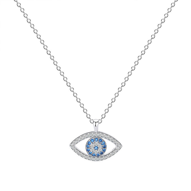 Sterling Silver Eye Necklace Pendant