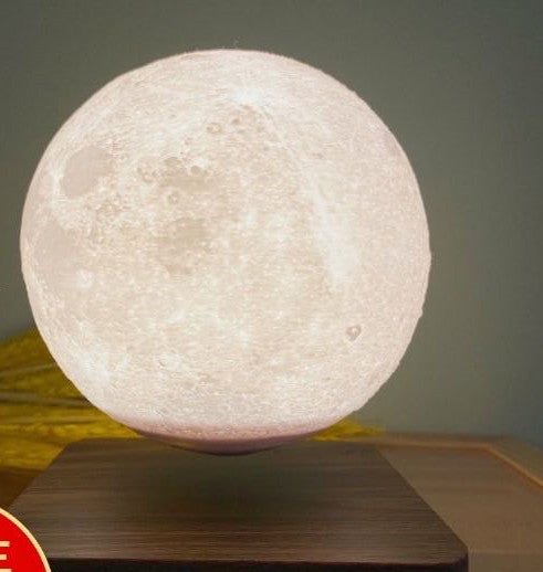 Magnetic Levitation Table Lamp Moon Light 3D