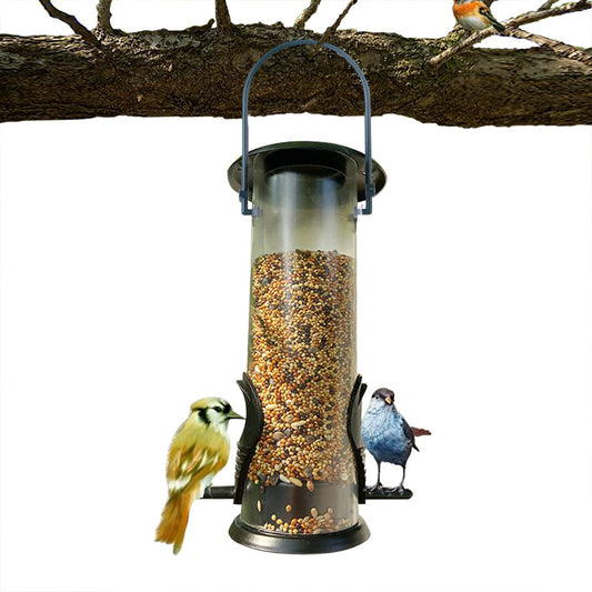 Hanging Garden Plastic Birds Food Dispenser Feeders