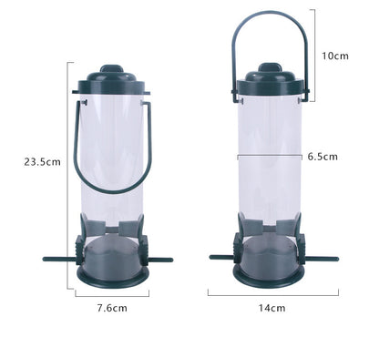 Hanging Garden Plastic Birds Food Dispenser Feeders