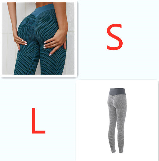 Women's Seamless High Waist Breathable Plaid Leggings Yoga Pants