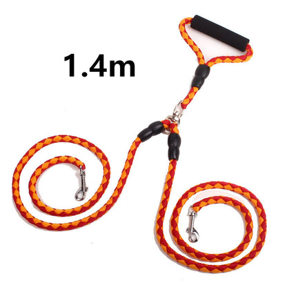 Double-Ended Two Leash Collar