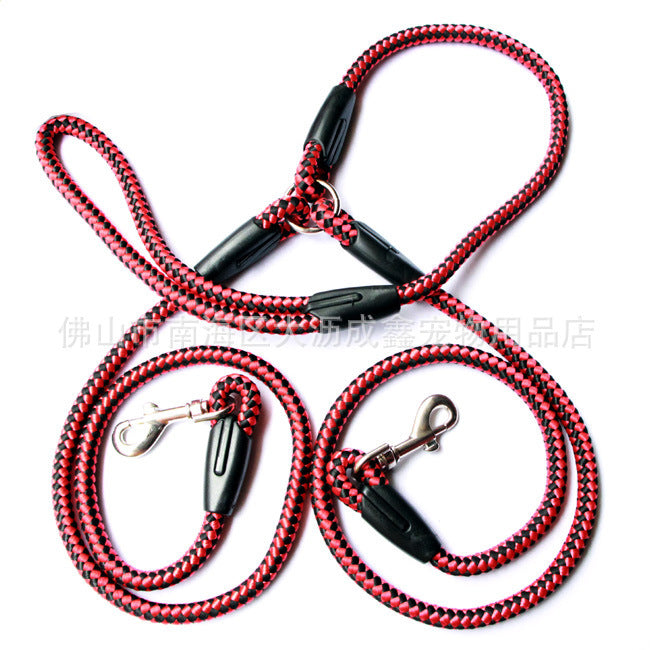 Double-Ended Two Leash Collar