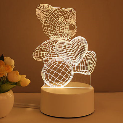 3D Acrylic USB LED Night Lights Lamp