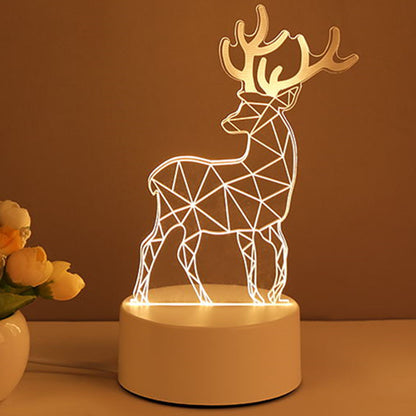 3D Acrylic USB LED Night Lights Lamp