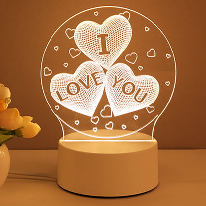 3D Acrylic USB LED Night Lights Lamp