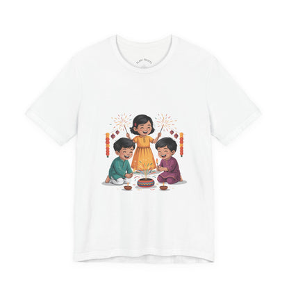 Diwali Festival T-Shirt, Festival of Lights Tee, Festive Wear Gift for Family & Friends