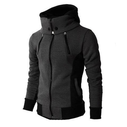 Men's Zip UP Jacket Sports Cardigan Casual Slim Sweatshirt