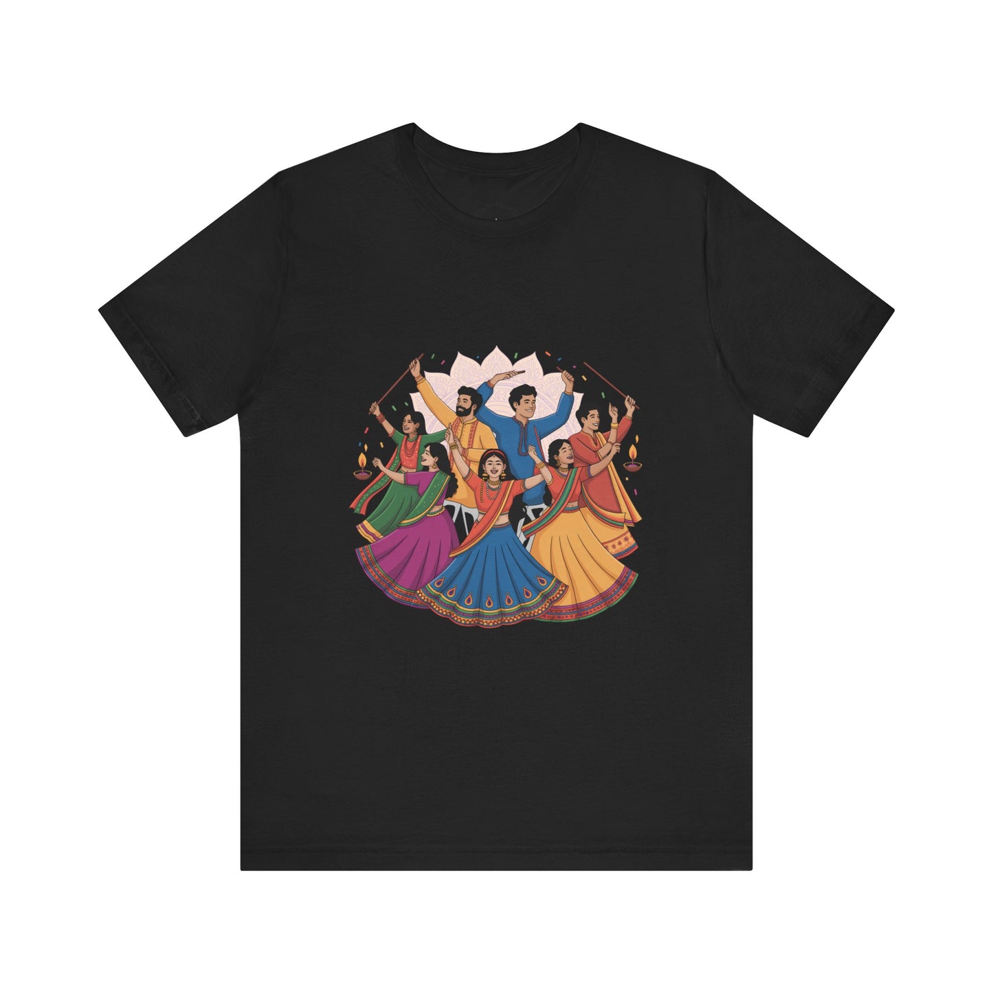 Navratri Festival T-Shirt, Dandiya Garba Tee, Outfit for Garba Nights, Festive Celebration Wear