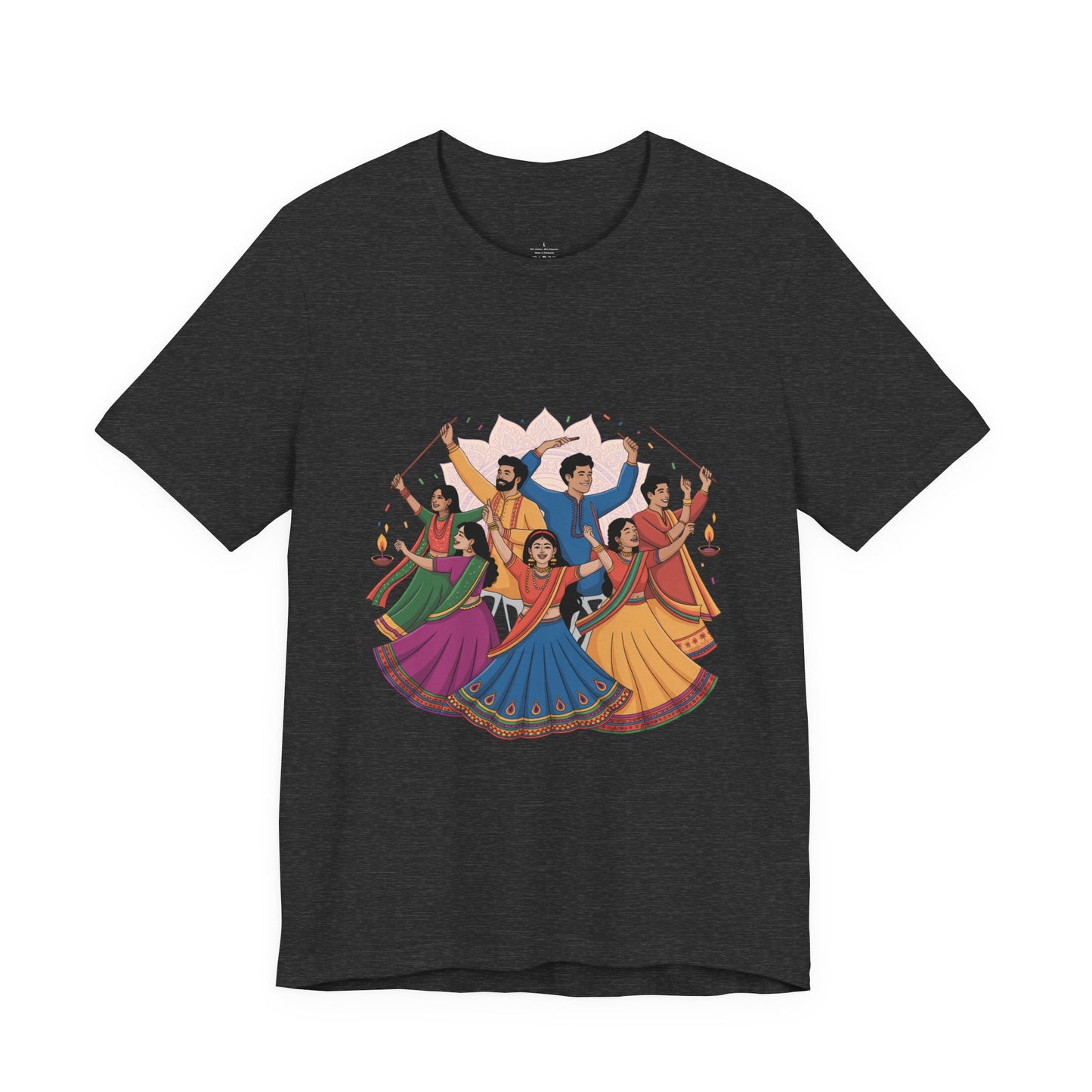 Navratri Festival T-Shirt, Dandiya Garba Tee, Outfit for Garba Nights, Festive Celebration Wear
