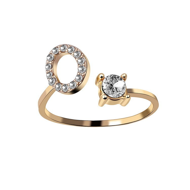 Name Initial Letter Ring Jewellery