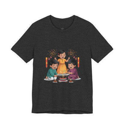 Diwali Festival T-Shirt, Festival of Lights Tee, Festive Wear Gift for Family & Friends