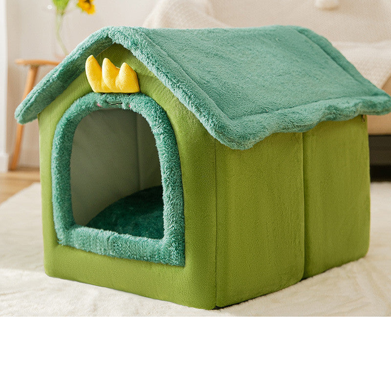 Foldable Cozy Dog House Pet Bed