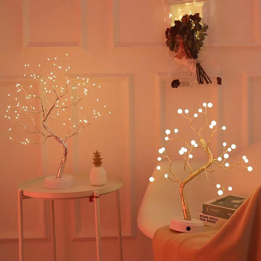 Led Copper Wire Tree Light Lamp