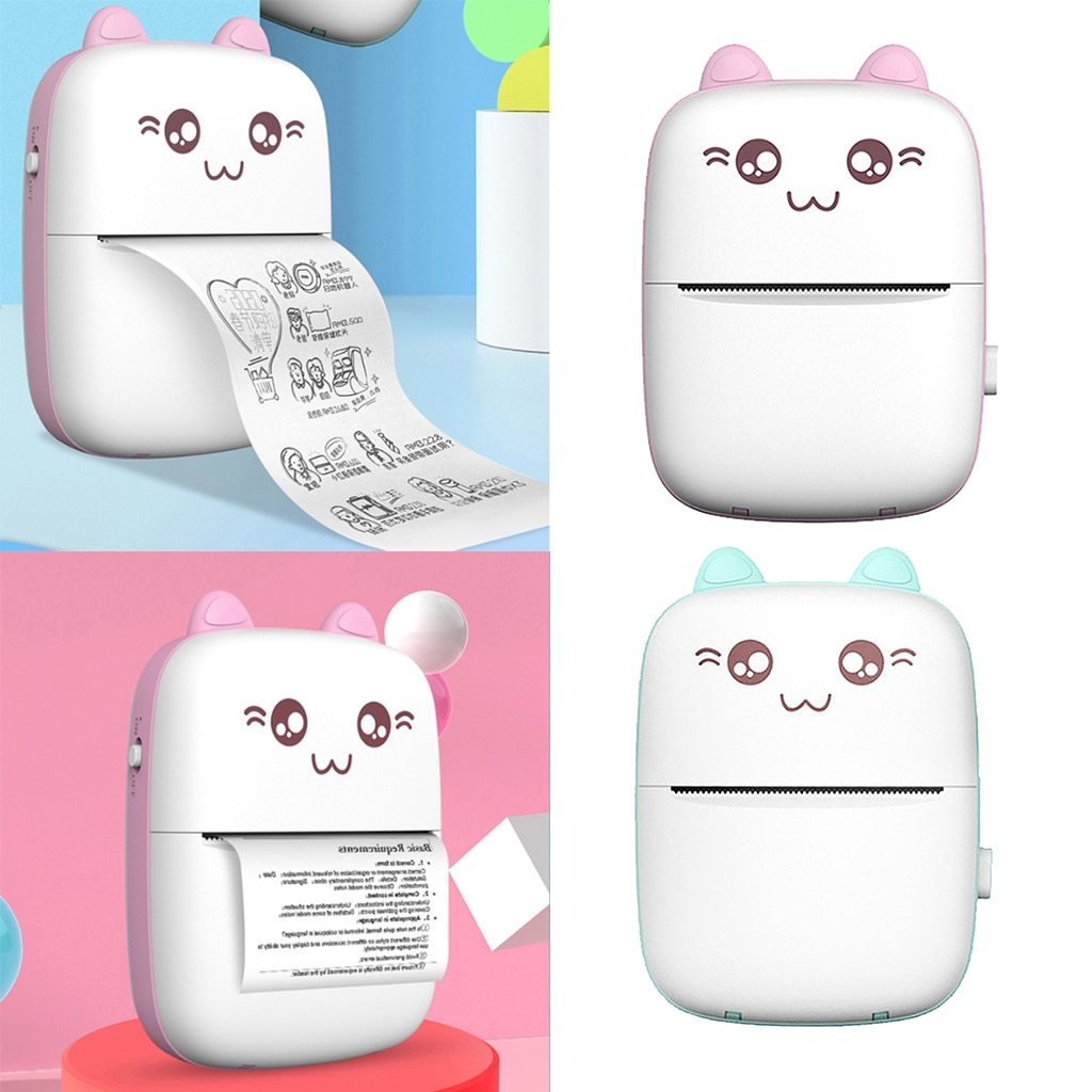 Portable Mini Thermal Bluetooth WiFi Label & Photo Printer