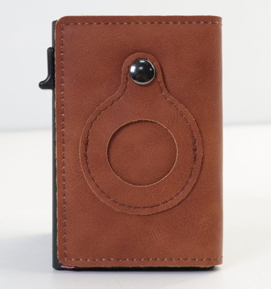 Leather RFID AirTag Wallet