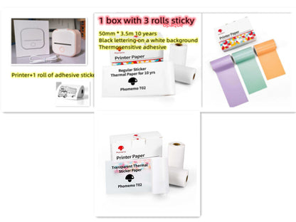 Portable Bluetooth Mini Thermal Label & Photo Printer