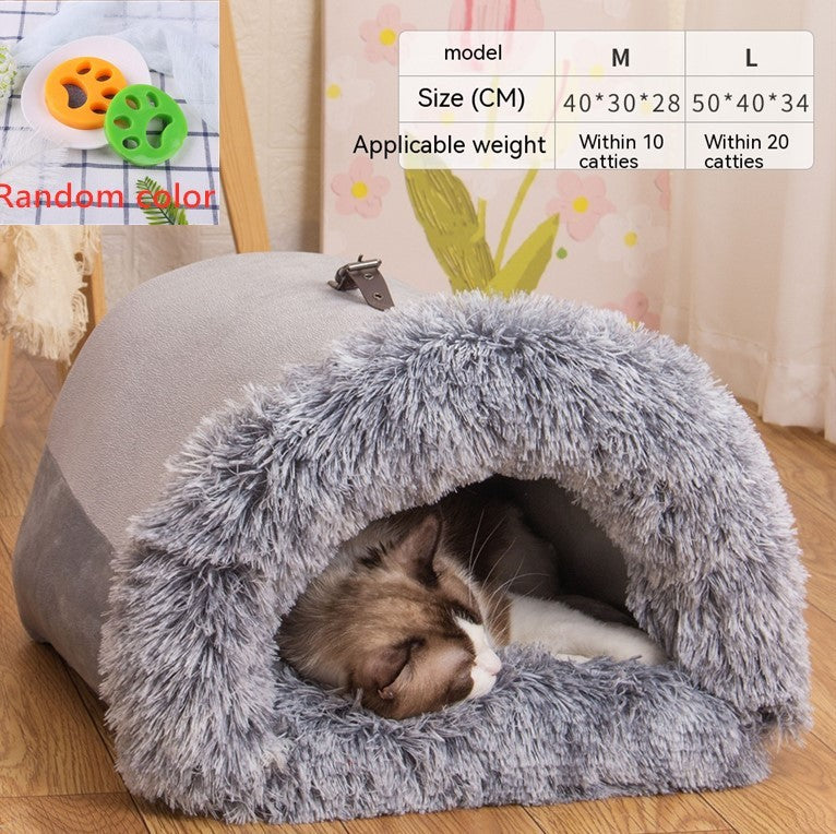 Warm Fluffy Comfortable Pet Nest Bed