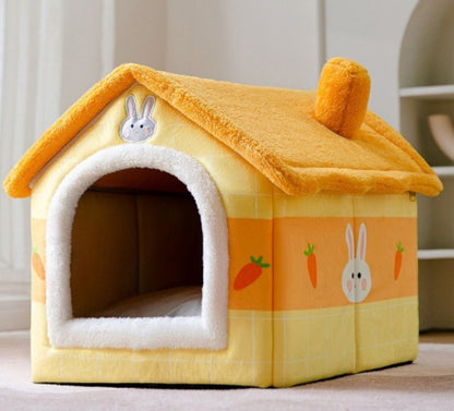 Foldable Cozy Dog House Pet Bed